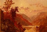 Hudson Canvas Paintings - In The Highlands Of The Hudson